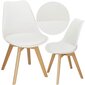 Krēsls Springos DC0016, balts цена и информация | Virtuves un ēdamistabas krēsli | 220.lv