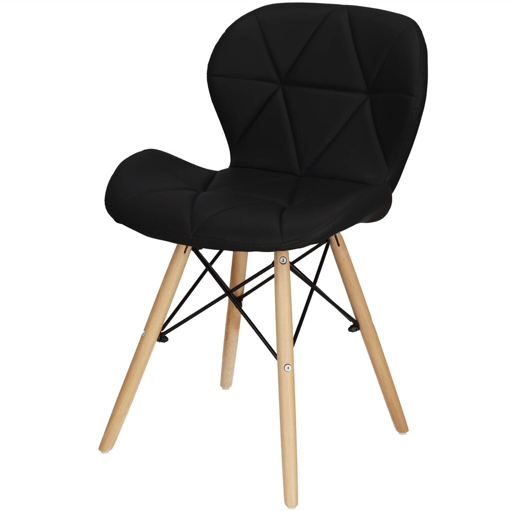 Torino krēsls Springos DC0026, melns цена и информация | Virtuves un ēdamistabas krēsli | 220.lv