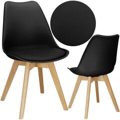 Krēsls Springos DC0015, melns cena un informācija | Virtuves un ēdamistabas krēsli | 220.lv