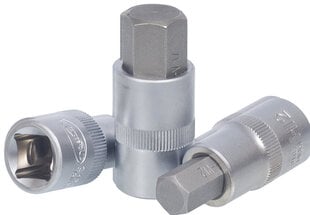 Muciņa ar seškanšu uzgali 1/2" A 12 mm (AvtoDelo) 39292 cena un informācija | Rokas instrumenti | 220.lv