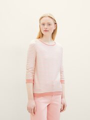 Женская футболка Tom Tailor, розовый/белый цена и информация | Женские блузки, рубашки | 220.lv
