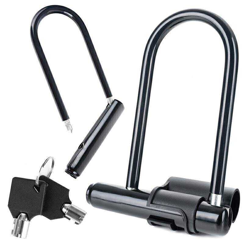 Velosipēda slēdzene U-lock L47A, melna цена и информация | Velo slēdzenes | 220.lv