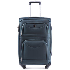 Темно-зеленый средний чемодан CODURA+ на 4 колесах цена и информация | Чемоданы, дорожные сумки | 220.lv