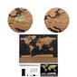 Pasaules karte – nokasāma цена и информация | Pasaules kartes | 220.lv