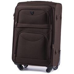 Коричневый чемодан для ручной клади PREDATOR цена и информация | Чемоданы, дорожные сумки | 220.lv
