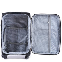 Серый чемодан для ручной клади DURALUXE цена и информация | Чемоданы, дорожные сумки | 220.lv