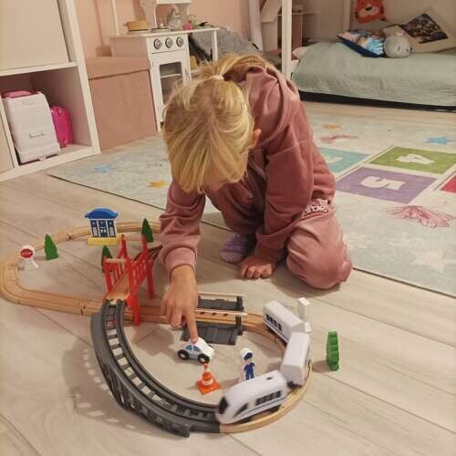 Koka dzelzceļš - sliežu ceļš cena un informācija | Rotaļlietas zēniem | 220.lv