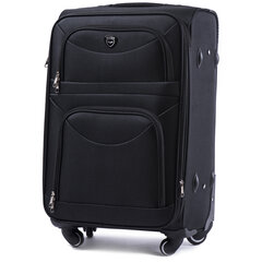 Черный большой чемодан PREDATOR цена и информация | Чемоданы, дорожные сумки | 220.lv