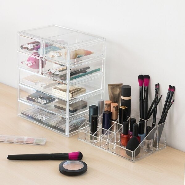 Make-up organizators cena un informācija | Kosmētikas somas, spoguļi | 220.lv
