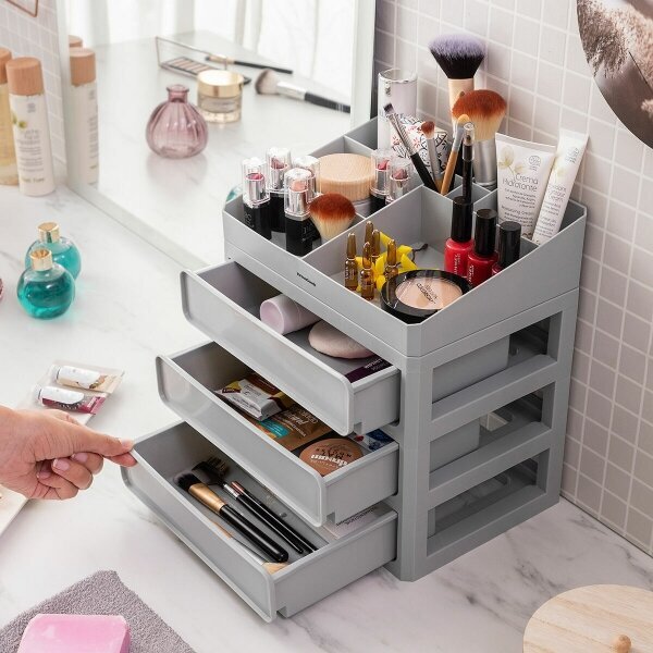 Make-up organizators cena un informācija | Kosmētikas somas, spoguļi | 220.lv