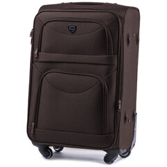 Коричневый средний чемодан PREDATOR цена и информация | Чемоданы, дорожные сумки | 220.lv