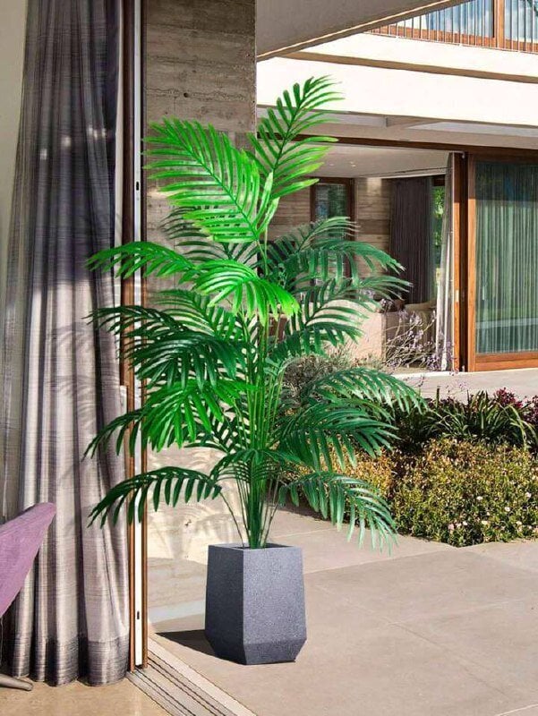 Dekoratīva mākslīgā palma, Electronics LV-244, 90 cm cena un informācija | Mākslīgie ziedi | 220.lv