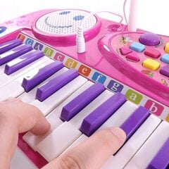 Пианино с микрофоном Luxma, розовое цена и информация | Игрушки для девочек | 220.lv