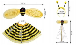 Костюм пчелы для дквочек цена и информация | Карнавальные костюмы, парики и маски | 220.lv