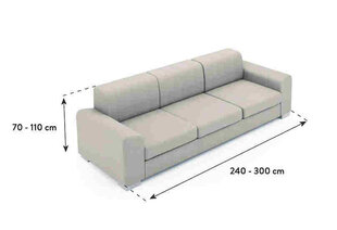 Ga.i.Co četrvietīga dīvāna pārvalks Superior 230 - 300 cm cena un informācija | Mēbeļu pārvalki | 220.lv
