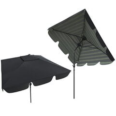 Садовый зонт Carruzzo L43H, черный цена и информация | Зонты, маркизы, стойки | 220.lv