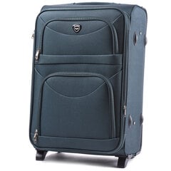 Зеленый большой дорожный чемодан DURALUXE цена и информация | Чемоданы, дорожные сумки | 220.lv
