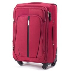 Красный дорожный чемодан DURALUXE, среднего размера цена и информация | Чемоданы, дорожные сумки | 220.lv
