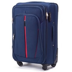 Синий чемодан для ручной клади MERLIN цена и информация | Чемоданы, дорожные сумки | 220.lv