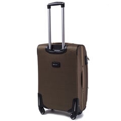 Коричневый большой чемодан PREDATOR цена и информация | Чемоданы, дорожные сумки | 220.lv