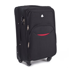 Черный чемодан CODURA+ для ручной клади на 4 колесах цена и информация | Чемоданы, дорожные сумки | 220.lv