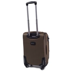 Коричневый чемодан для ручной клади PREDATOR цена и информация | Чемоданы, дорожные сумки | 220.lv