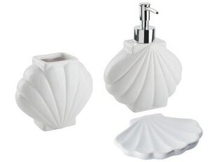 Белый набор аксессуаров для ванной комнаты Beliani, 3 предмета цена и информация | Аксессуары для ванной комнаты | 220.lv