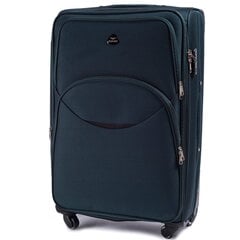 Темно-зеленый большой чемодан CODURA+ на 4 колесах цена и информация | Чемоданы, дорожные сумки | 220.lv