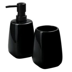 Набор аксессуаров для ванной комнаты Kadax, 2 предмета, черный цена и информация | Аксессуары для ванной комнаты | 220.lv