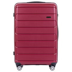 Красный большой чемодан DURALUXE цена и информация | Чемоданы, дорожные сумки | 220.lv
