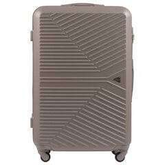 Светло-бежевый большой чемодан MERLIN цена и информация | Чемоданы, дорожные сумки | 220.lv