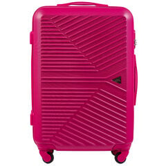 Розовый средний чемодан MERLIN цена и информация | Чемоданы, дорожные сумки  | 220.lv
