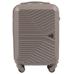Маленький чемодан для ручной клади MERLIN, светло-бежевого цвета цена и информация | Чемоданы, дорожные сумки | 220.lv