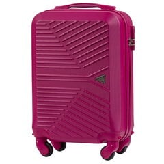 Маленький ручной чемодан MERLIN розового цвета цена и информация | Чемоданы, дорожные сумки | 220.lv