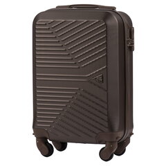 Маленький чемодан для ручной клади MERLIN, коричневого цвета цена и информация | Чемоданы, дорожные сумки | 220.lv