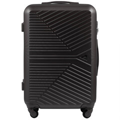 Темно-серый чемодан для ручной клади MERLIN цена и информация | Чемоданы, дорожные сумки | 220.lv