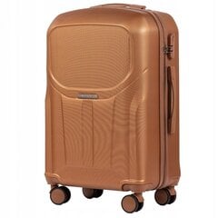 Коричневый средний чемодан PREDATOR цена и информация | Чемоданы, дорожные сумки | 220.lv