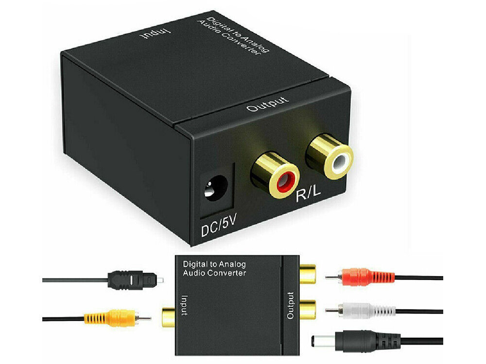 Toslink RCA R / L cena un informācija | Adapteri un USB centrmezgli | 220.lv