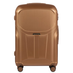 Коричневый большой чемодан PREDATOR цена и информация | Чемоданы, дорожные сумки | 220.lv