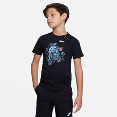 Nike Sportswear T-krekls zēniem DX9526010, melns cena un informācija | Zēnu krekli | 220.lv