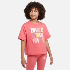 Nike Sportswear T-krekls meitenēm DZ3579894, rozā цена и информация | Рубашки для девочек | 220.lv