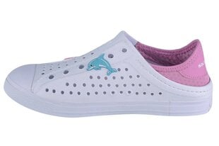 Sporta apavi meitenēm Skechers Guzman Steps 308310L-WHT, balti cena un informācija | Sporta apavi bērniem | 220.lv