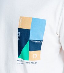 Tom Tailor t-krekls vīriešiem 1035582*10906, balts cena un informācija | Vīriešu T-krekli | 220.lv