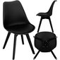 Verde krēsls Springos DC0021, melns cena un informācija | Virtuves un ēdamistabas krēsli | 220.lv