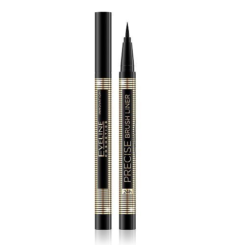 Acu līnija-marķieris Eveline Cosmetics Precise Brush Liner, melns, 4 ml цена и информация | Acu ēnas, skropstu tušas, zīmuļi, serumi | 220.lv