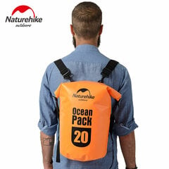 Водонепроницаемая сумка Naturehike Ocean Double Pack shoulder, 20 л цена и информация | Непромокаемые мешки, чехлы, дождевики | 220.lv