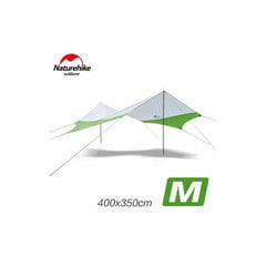 Sešstūru tents Naturehike, 4x3.5 m, zaļš цена и информация | Зонты, маркизы, стойки | 220.lv