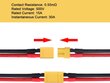 XT30 savienotāji ar silikona kabeli 100mm 14AWG Lipo FPV dronu akumulatoram, 5 pāri цена и информация | Droni | 220.lv