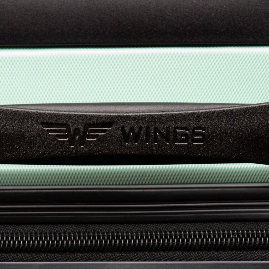 Vidējs koferis Wings, M, melns цена и информация | Koferi, ceļojumu somas | 220.lv
