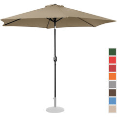 Dārza lietussargs 300 cm, pelēkbrūns cena un informācija | Saulessargi, markīzes un statīvi | 220.lv